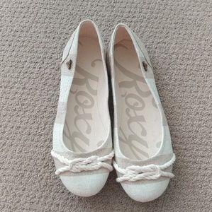 Roxy Tan/Cream Flats